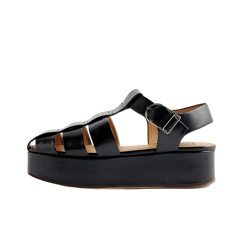 GABRIELA HEARST Roman Sandals Women's Black-0