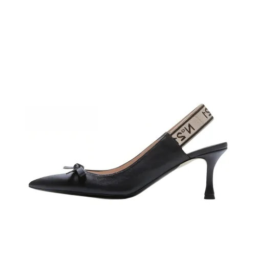 Nº21 Logo-strap Bow Leather Pumps