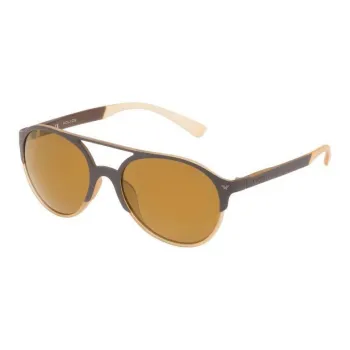 Police Acetate Aviator Sunglasses Unisex Brown
