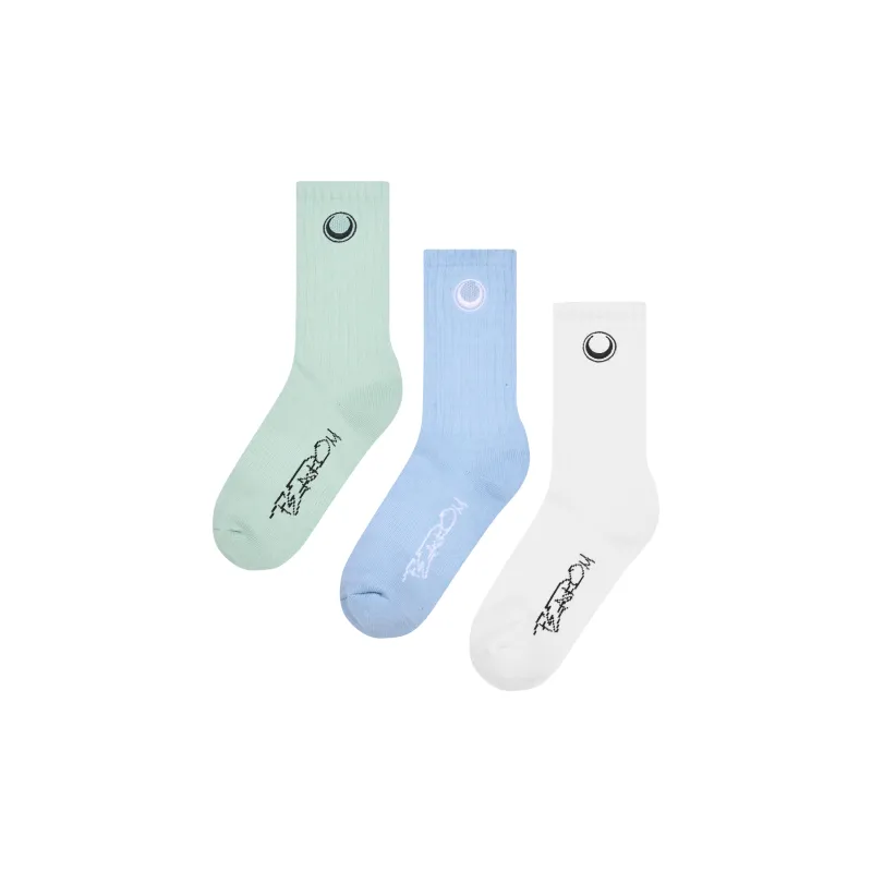 FEAROM Jacquard Moisture-Wicking Sports Odor-Resistant Stocking Spring Summer Fall And Winter All 4 Pack-25
