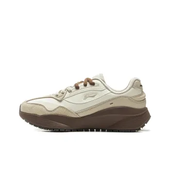 LiNing Load Capacity 2.0 Cushioning Wear Resistant Low Top Casual Shoes Women's Beige Brown