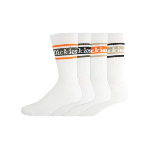 Dickies Mid-Calf Socks Men's 4 Pack White