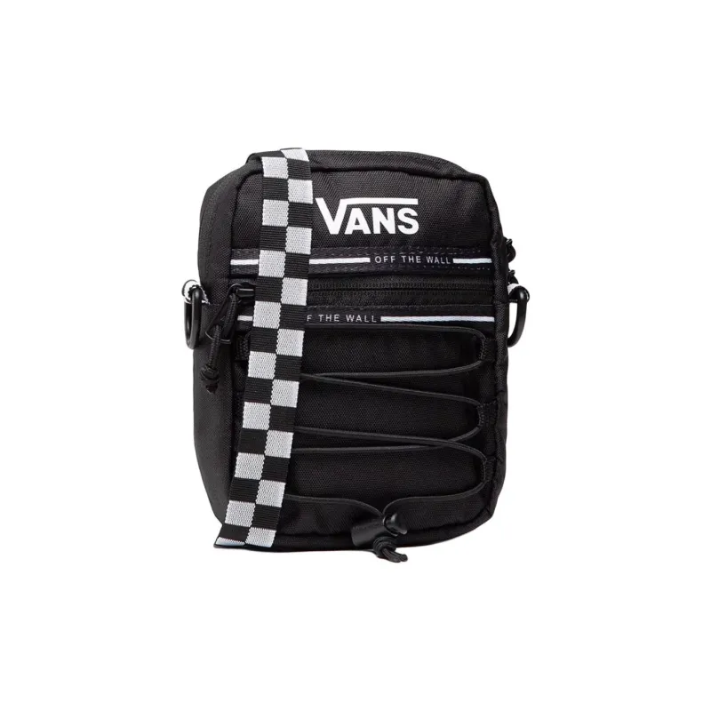 Vans Nylon With Polyester Shoulder Bag, Crossbody Bag Regular Unisex Black-1