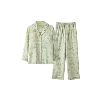 Qiao Ni Tong Pajama Set Women's Green