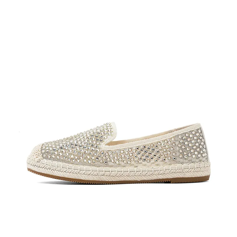 COMELY Espadrilles Women's Light Gold/Gray-0