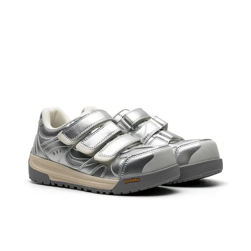 Mule Donkey Lightweight And Breathable Low-Top Skateboard Shoes Unisex Silver Box Included-2