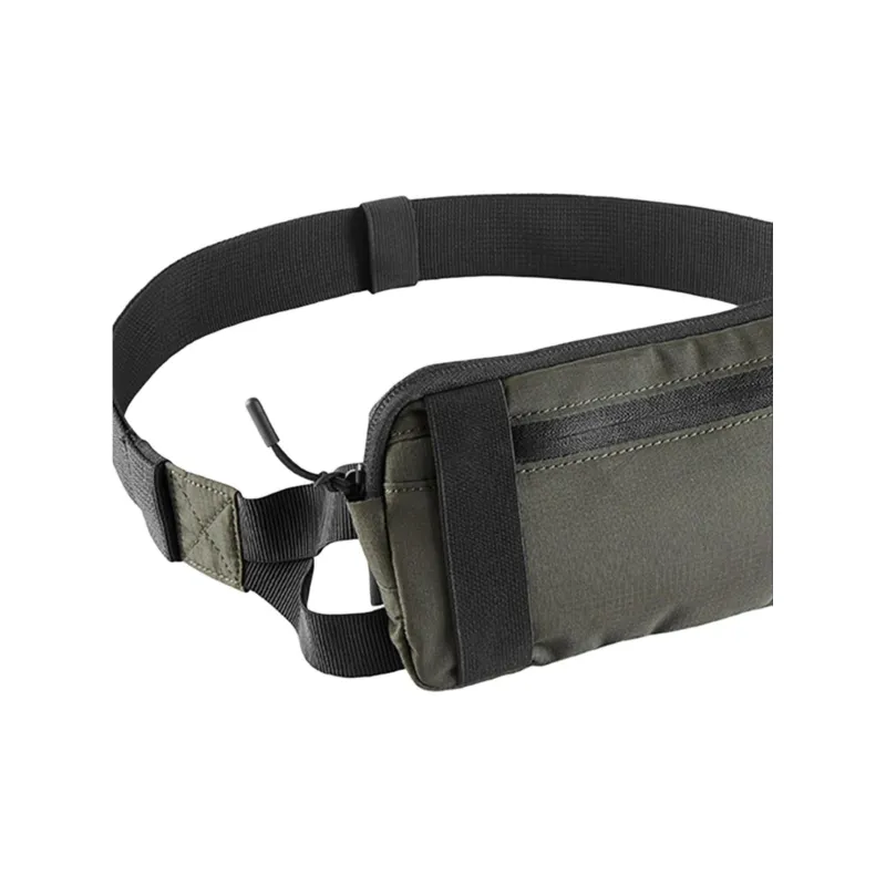 DECATHLON Polyester Fanny Pack Unisex Olive Green/Midnight Black/Aurora Red-1