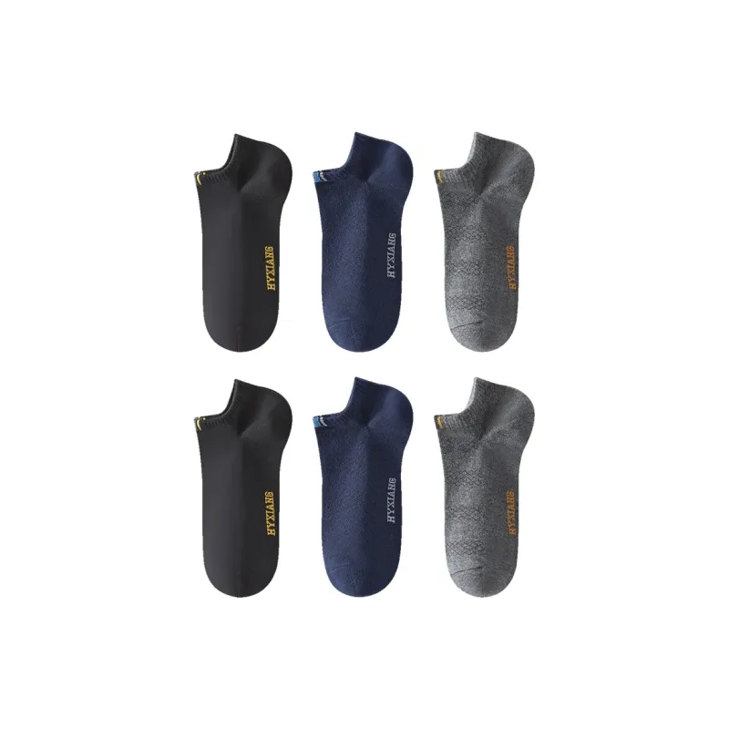 H YXIANG Ankle Socks Men's 6 Pack-11