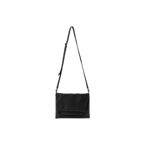 Yohji Yamamoto Cow Leather Crossbody Bag Shoulder Bag Men's Black