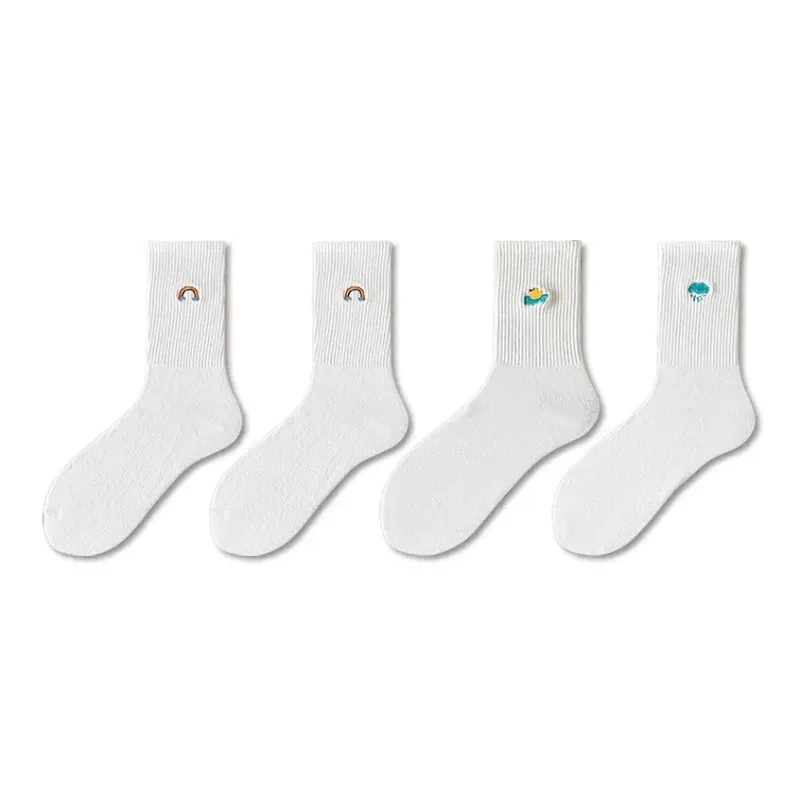 Moremoli Mid Calf Socks Unisex 4 Pack-3