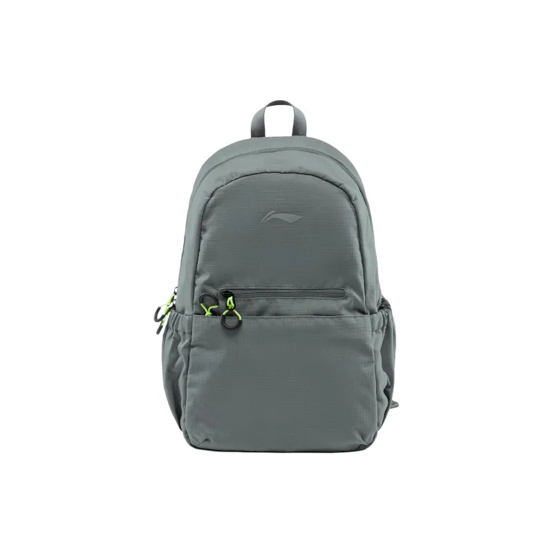 LiNing Running Collection Polyester Backpack Unisex Shadow Gray-0