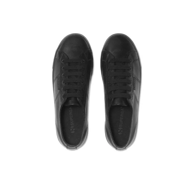 SUPERGA Low-Top Skateboard Shoes Women's All Black-4