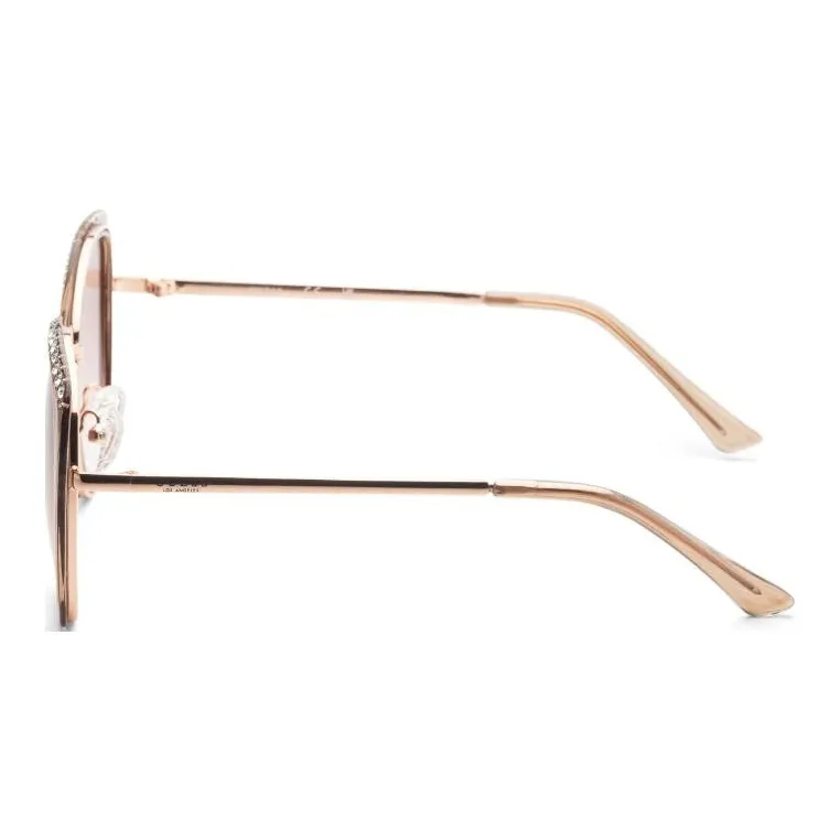 GUESS Metal Oval Sunglasses Women's Gold-1