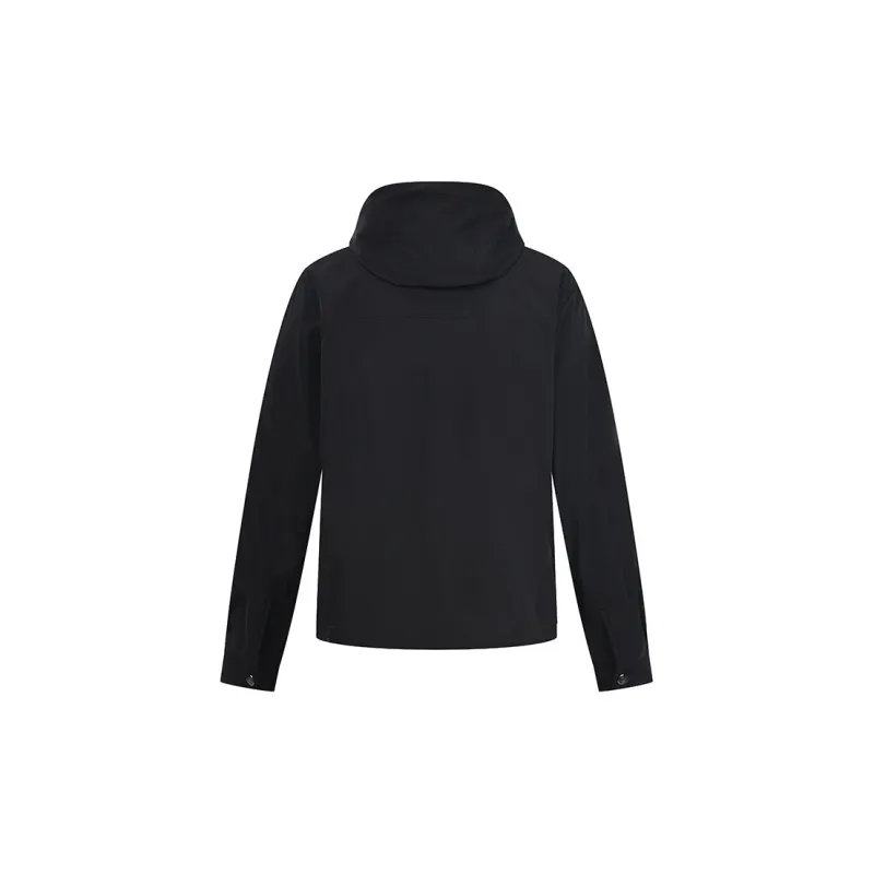 RARE Casual Hooded Jacket Price Coat Men's Black-2
