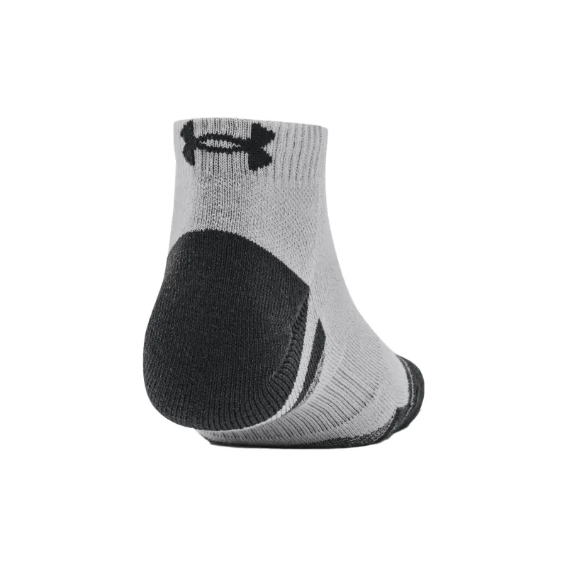 Under Armour Performance Tech Low Cut Ankle Socks Unisex 3 Pack White+Black+Gray-2