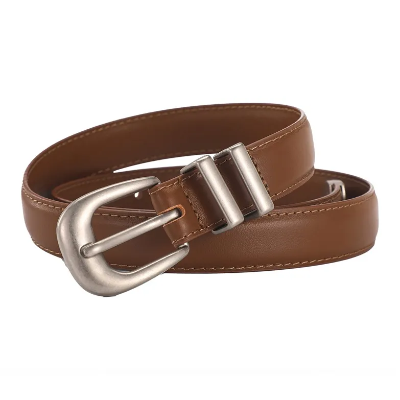 AOKANG Cow Leather Belts Women's Multiple Colors Width 2.4cm-2