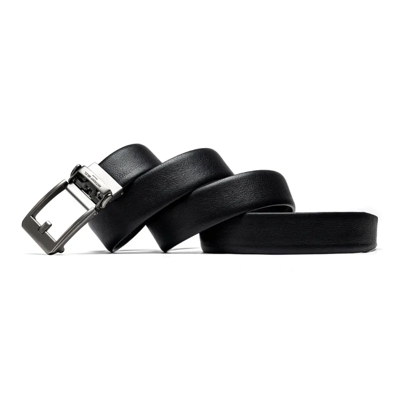 Anthony Miles Cow Leather Zinc Alloy Leather Belts Men's Width  3.5cm-2