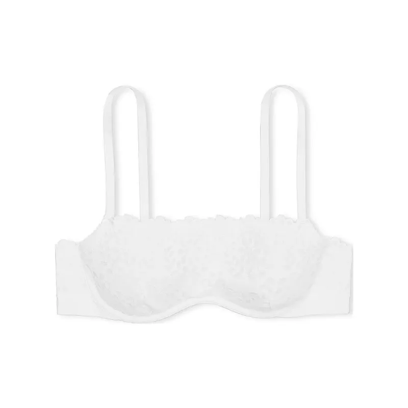 Victoria's Secret PINK BRALETTES & BRA TOPS SEAMLESS LIGHTLY LINED BRALETTE Bra Women's Optical White-0