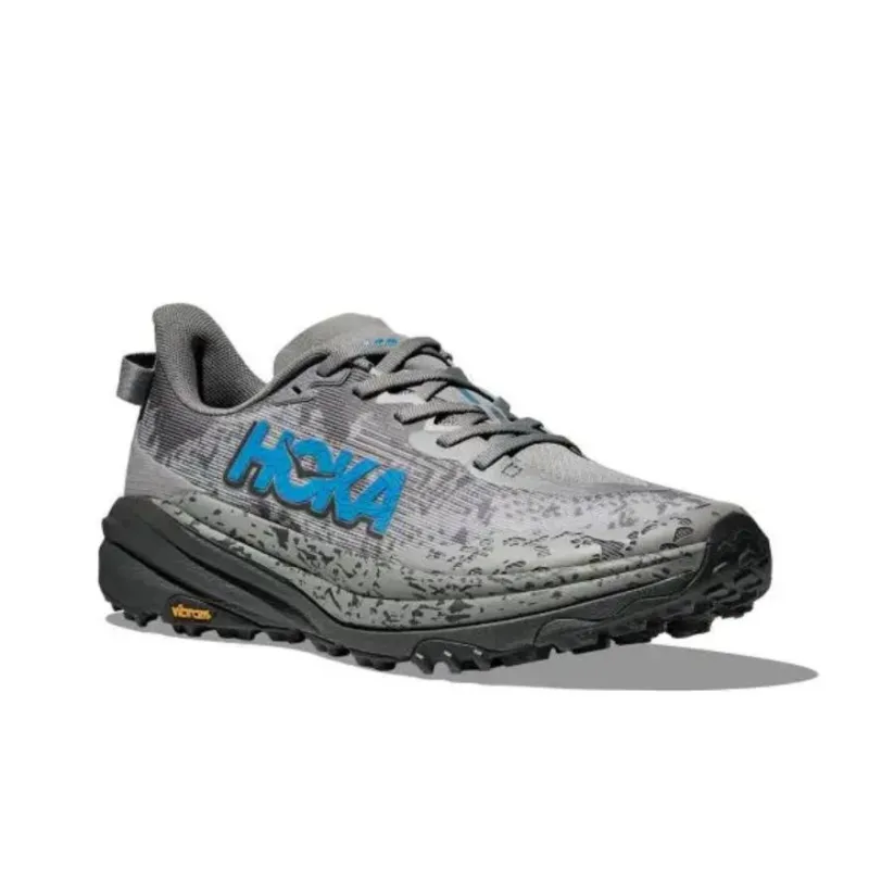 HOKA ONE ONE SPEEDGOAT 6 Anti Slip Wear Resistant Low Top Running Shoes Men's Gray-2