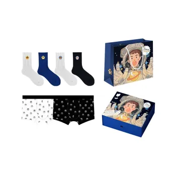 ZEROIN Mid Calf Socks Men's Gift Box Of 6 Pieces
