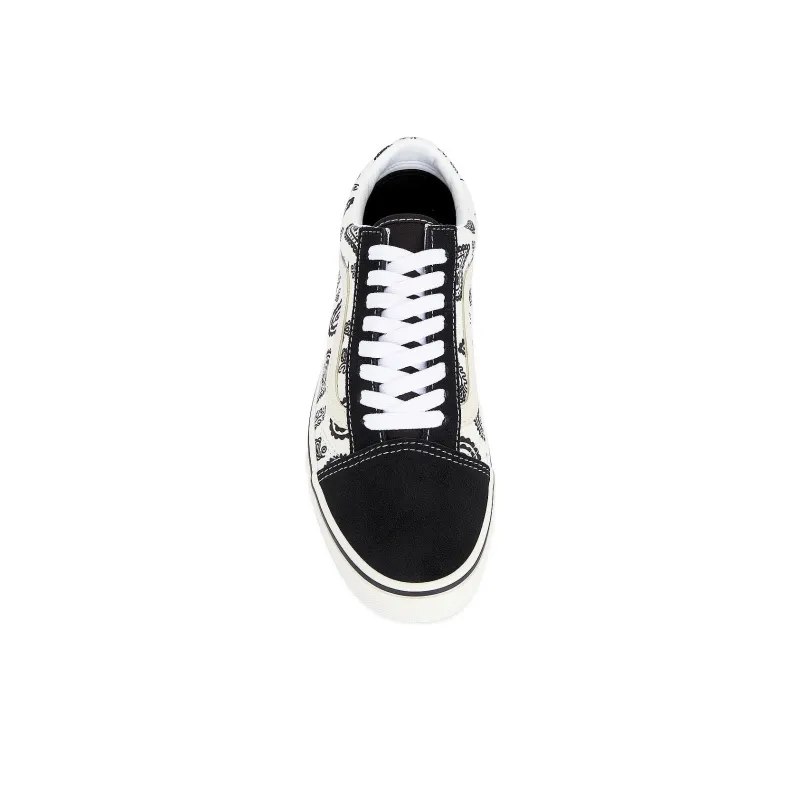 Vans Old Skool Anti-Slip Wear-Resistant Low-Top Skateboard Shoes Men's Black White-3
