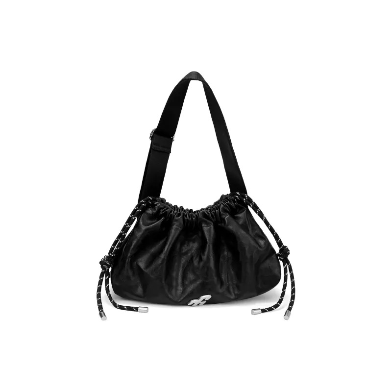 VAOPER PU Shoulder Bag Handbags Medium Size Unisex Black-0