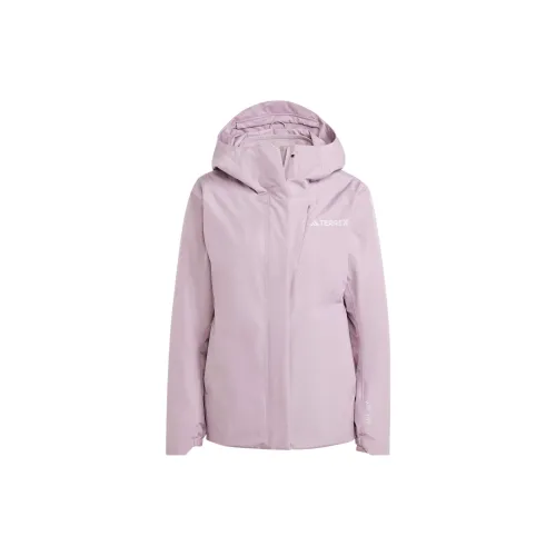 Adidas Terrex Windbreaker Jackets Women's Deep Purple Pink