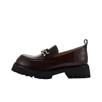 Teenie Weenie Loafers Women's Black/Burgundy