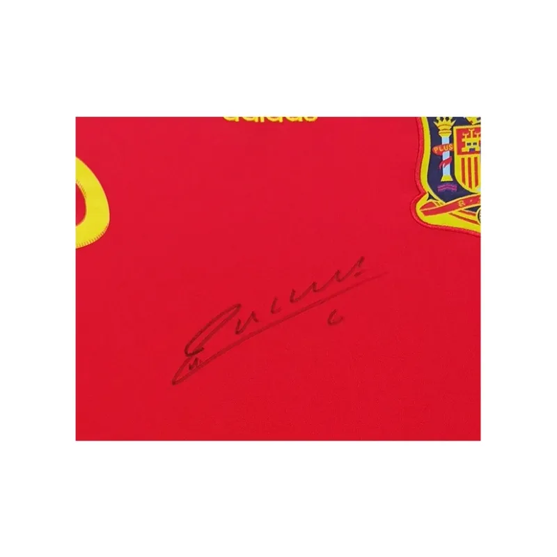 Three For Iniesta 2010 World Cup Spain Team Signed Soccer Apparel Jersey Includes SA Certificate Framed Collection-3
