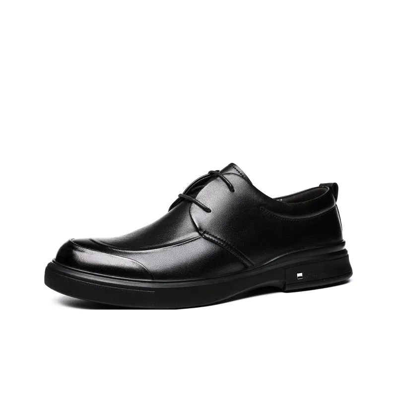 CHINT Dress Shoes Men Low Top Black-1