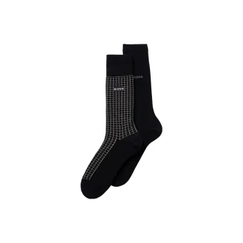 HUGO BOSS Knee High Socks Men's Black