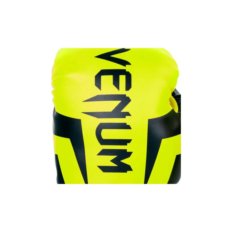 VENUM Venom ELITE Collection Boxing Gloves Leather Training Kids' Neon Yellow-2