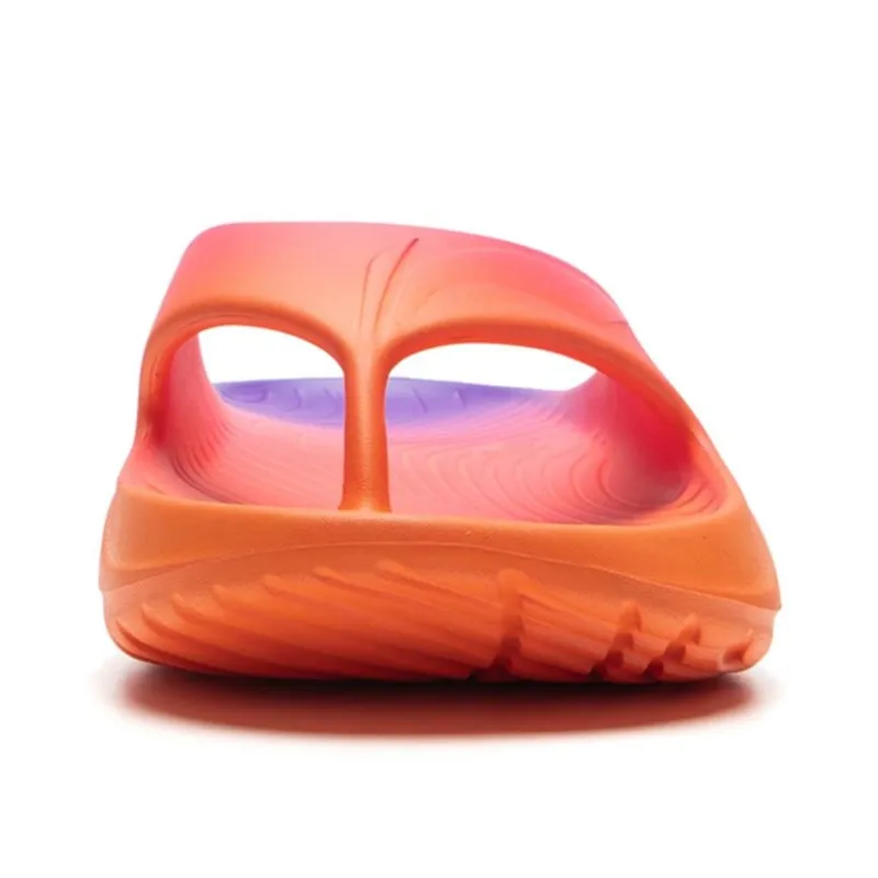 LOL x LiNing Abrasion Resistant Slip Resistant Flip Flops Unisex Orange Purple-5