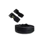 Black 10cm Narrow Fit Belt+Black Lifting Strap