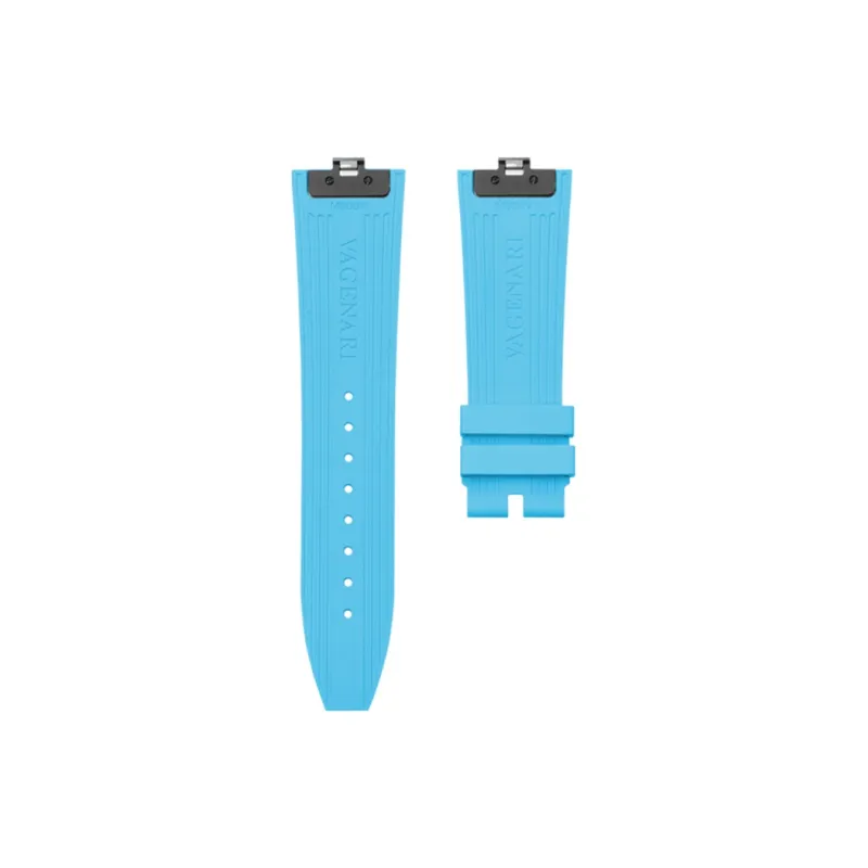 VAGENARI Watch Bands Rubber Strap Compatibility For Jaeger LeCoultre Master Geographic 4520V 5520V 7920V Unisex-9