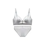 Gray Purple (Bra+Underpants Clothing Sets)