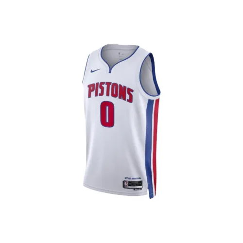 Nike X NBA Detroit Pistons Basketball Jerseys Unisex White