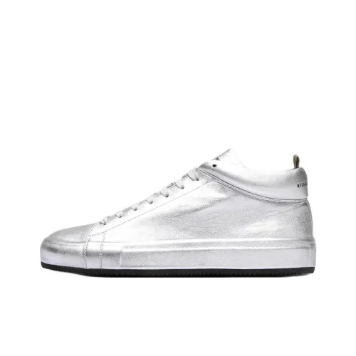 Officine Creative Easy 102 Mid-Top Skateboard Shoes Women's Silver