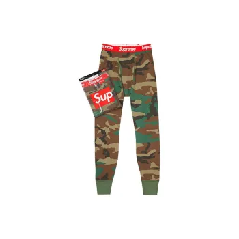 Supreme Hanes Thermal Pant 1 Pack FW19 Woodland Camo