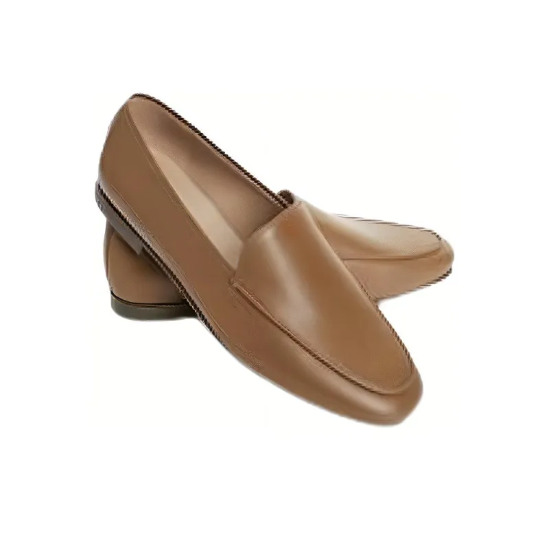 12 STOREEZ Flat Leather Loafers Women's-3