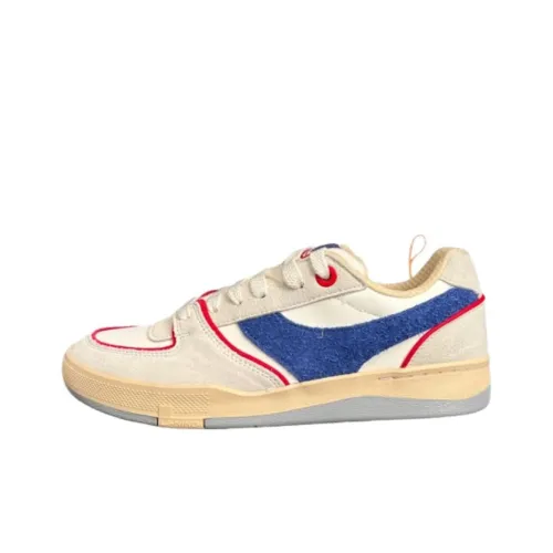 LINING Skateboard Shoes Men Low-Top Off White/Dark Sail Blue