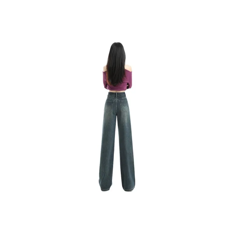 YINLEI Jeans Women's Nano Green-1
