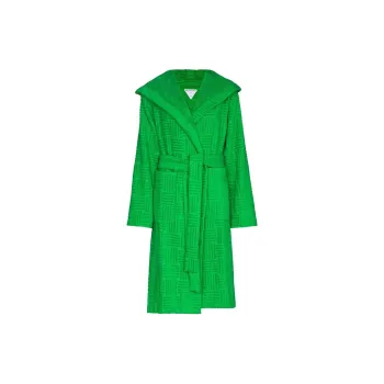 Bottega Veneta Intrecciato Pattern Belted Waist Robe