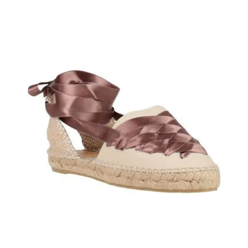 Castañer Espadrilles Women's Beige Red-2