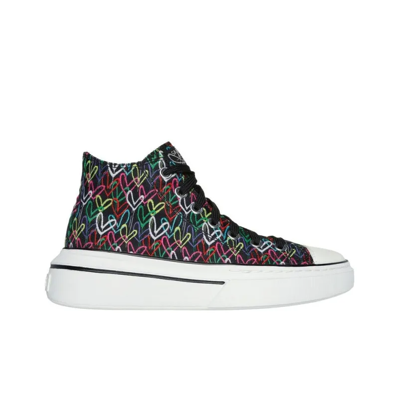JGoldcrown x Skechers Cordova Classic Anti-Slip Wear-Resistant Mid-Top Casual Shoes Women's Black-1