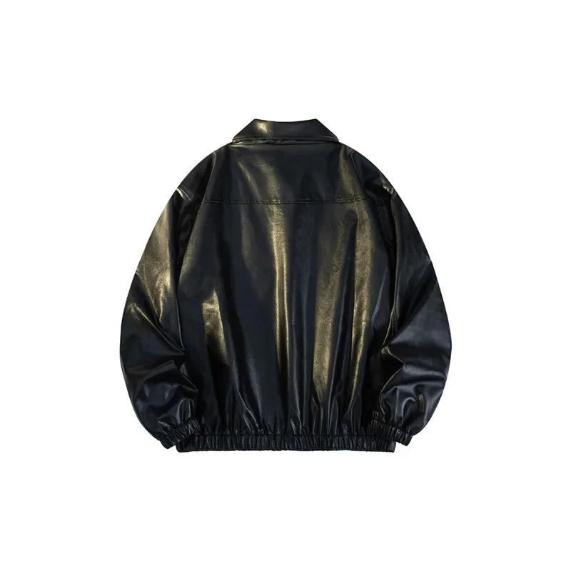 Qnxeey Leather Jackets Unisex-1