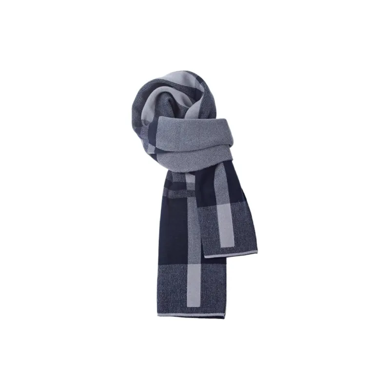 DZP Polyester Knit Scarves Unisex Multicolor-3