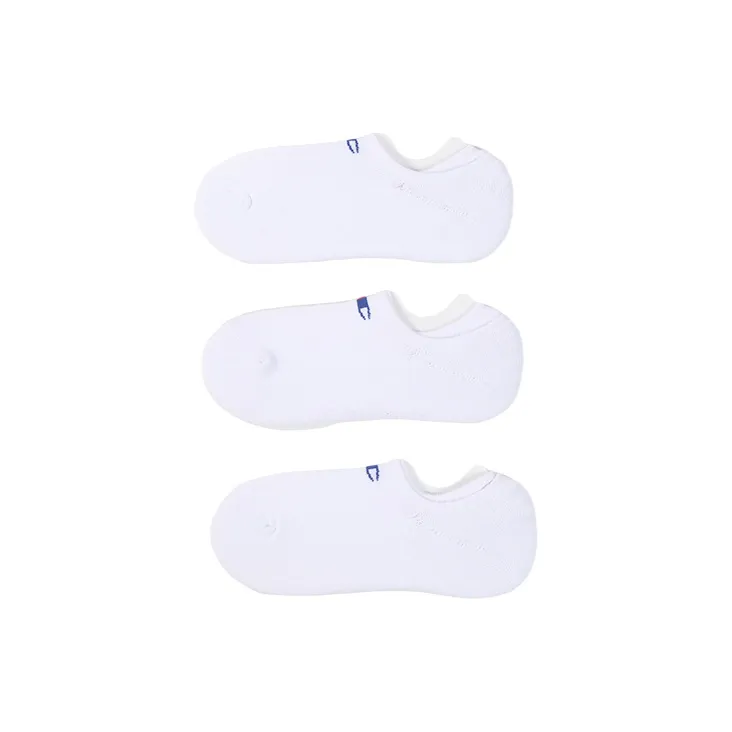 Champion Unisex Logo Sports Socks 3 Pairs White-0