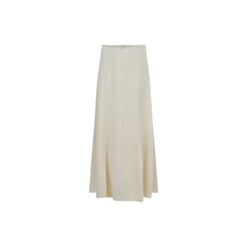 URBAN REVIVO Denim Long Skirts Women's Off White