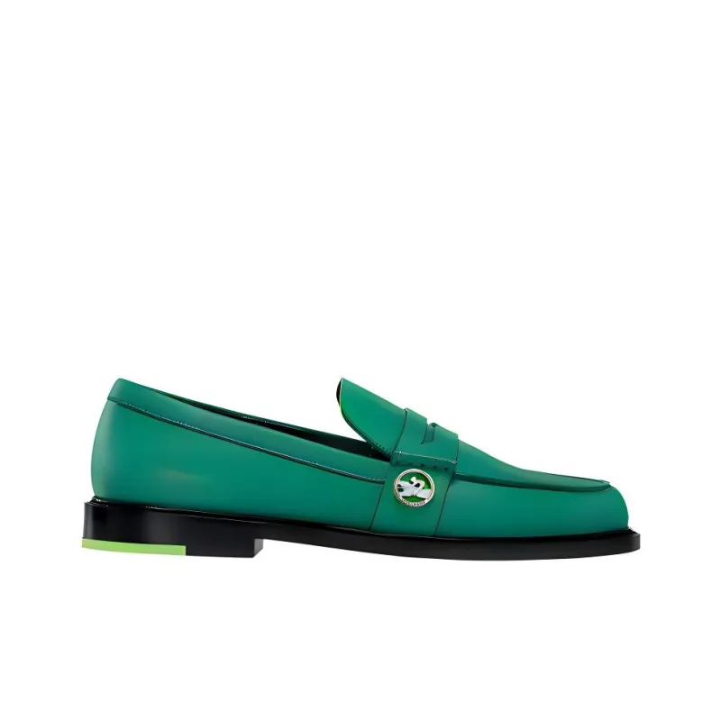 LONGCHAMP Au Sultan Loafers Women's Green-1